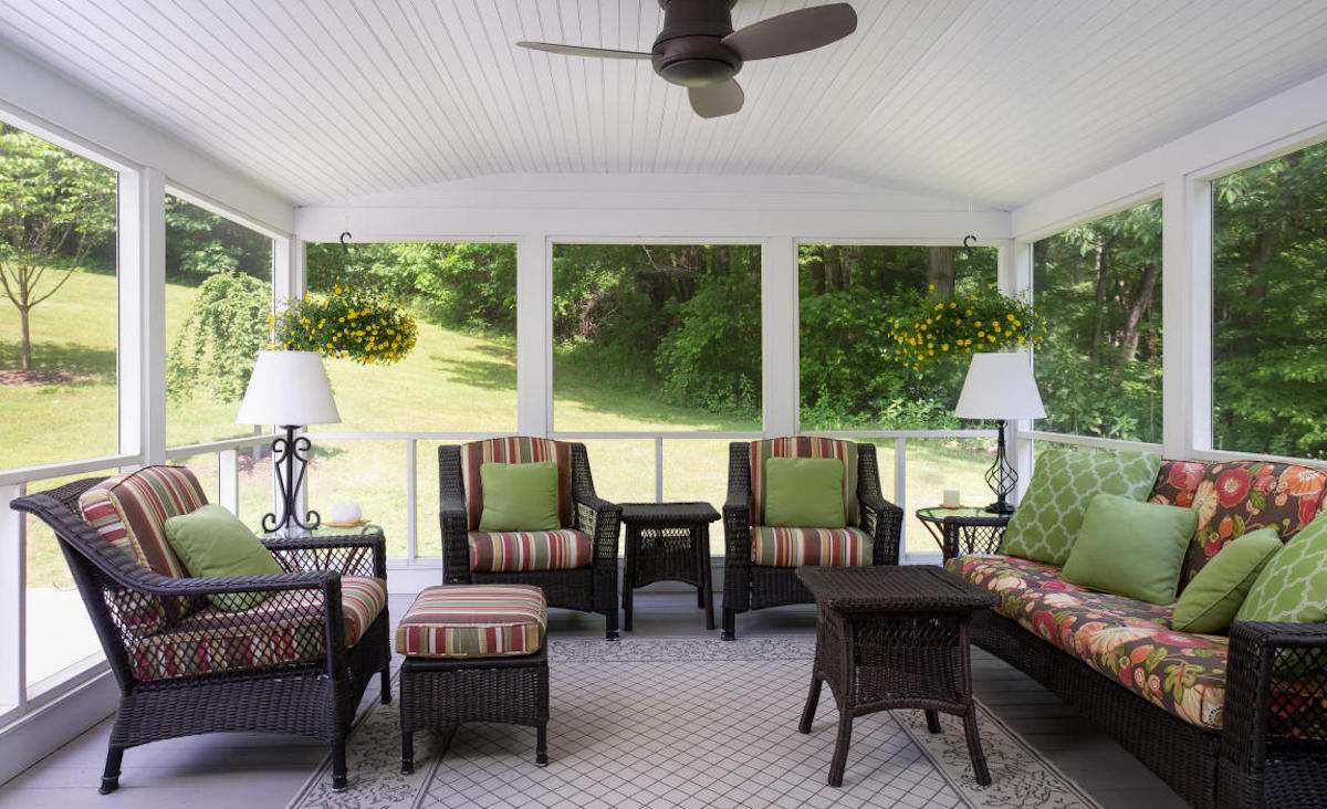 Screened porch