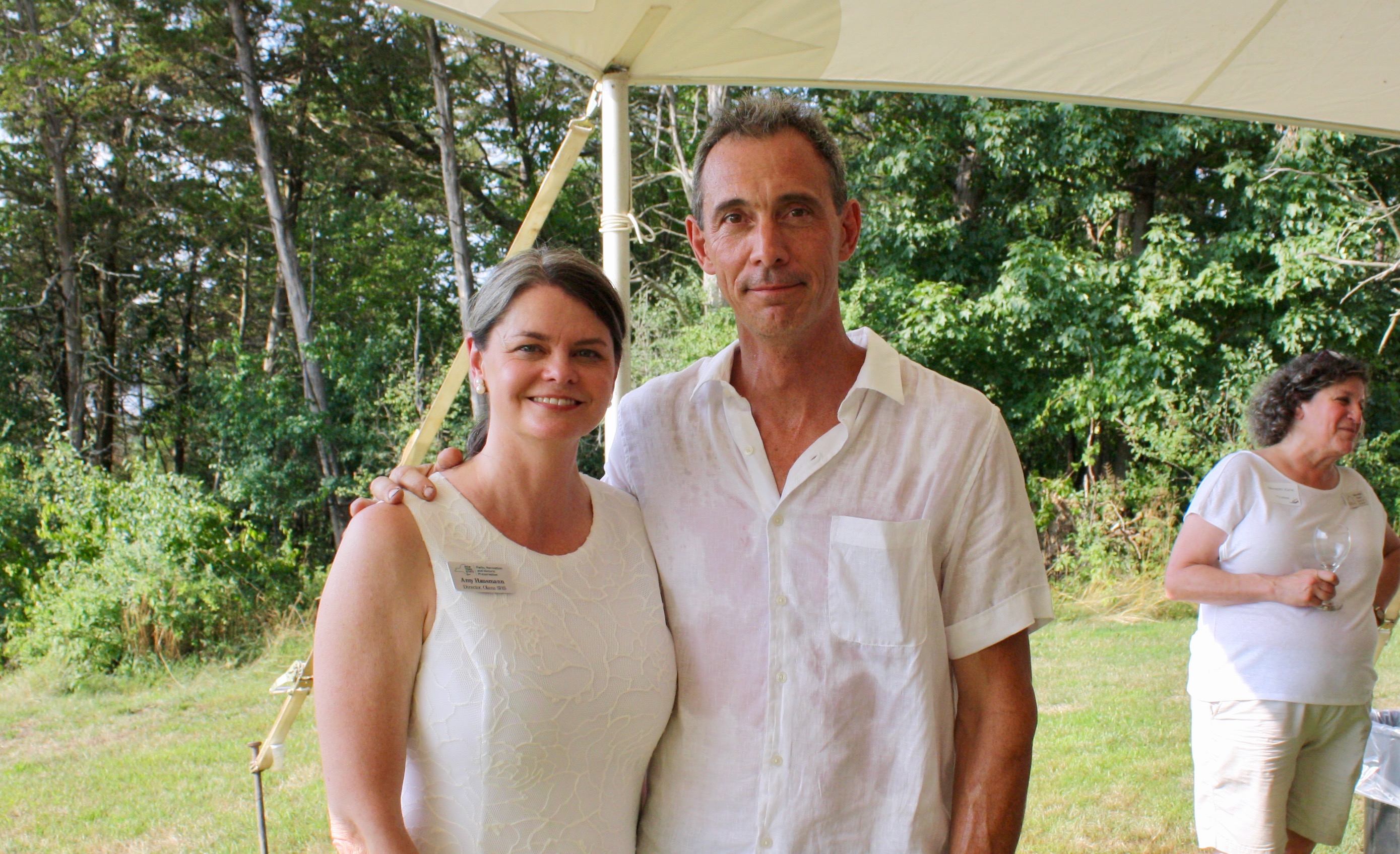 The new New York State Office of Parks, Recreation and Historic Preservation Director for Olana, Amy Hausmann and&nbsp;Matt Hausmann