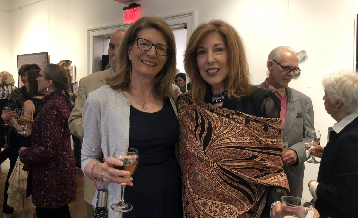 Martha Lane of the Columbia Economic Development Corporation and cookie artist/ball co-chair Pooky Amsterdam. Martha Lane of the Columbia Economic Development Corporation and cookie artist/ball co-chair Pooky Amsterdam.