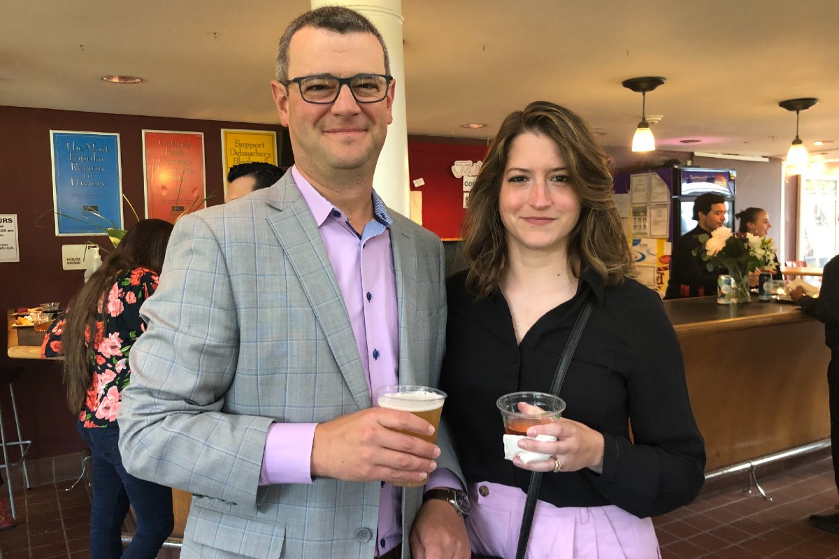 Josh Hochberg, board treasurer, and Jess Hochberg