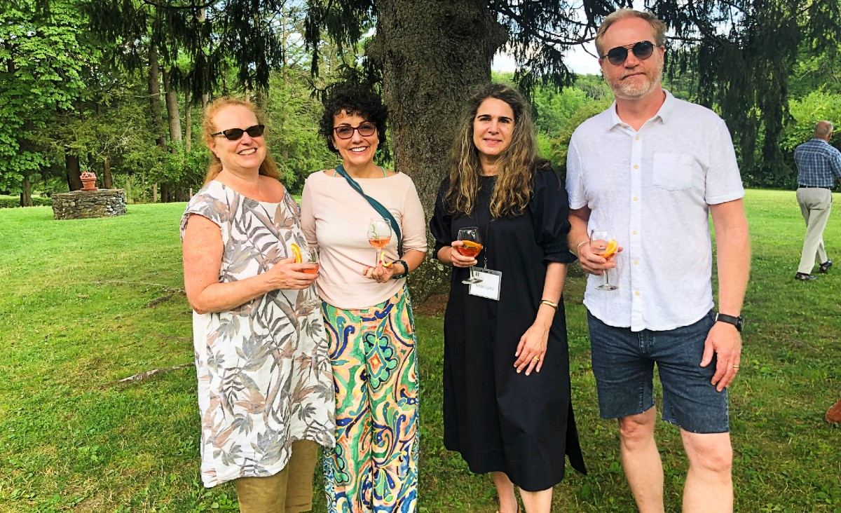 Bess Hochstein, a former RI editor; Adriana Sanchez, Margaret Cherin, Chesterwood interim director; and Gregory Cherin