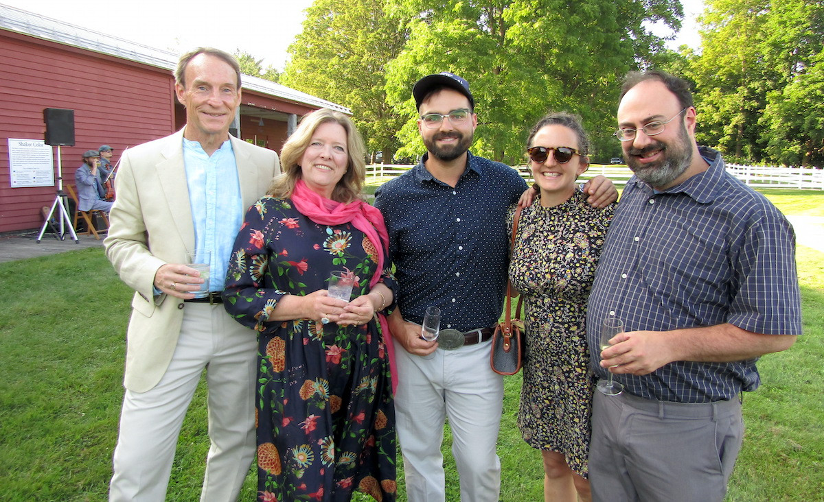 Benjamin and Christina Strong, Keegan Schelling and Alison Basdekis of Shaker Creek Farm, and Jonathan Swartz
