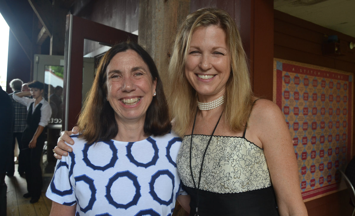 Artist Barbara Ernst Prey and HSV Director of Communications Amanda Powers