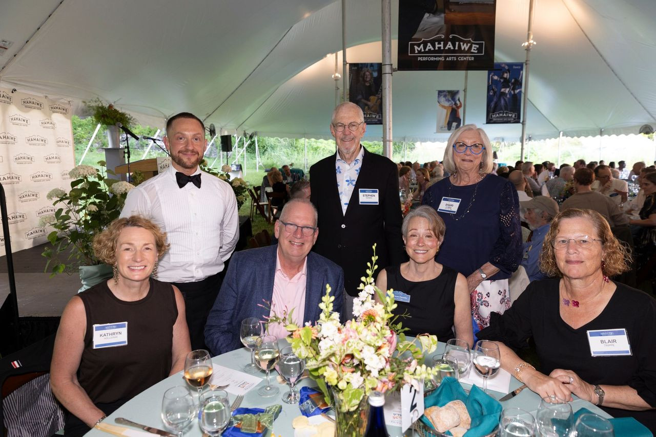 Back row: Michael Harper, Gala Committee members Stephen and Shari Ashman. Front row: Kathryn Holleran, David Harding, Board Vice-Chair and Gala Committee Member Mandy Victor-Pieczarka, and Blair Trippe.
