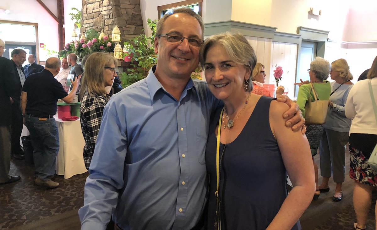 Jim Culliton of&nbsp;Allegrone Construction&nbsp;and&nbsp;Mary Verdi.