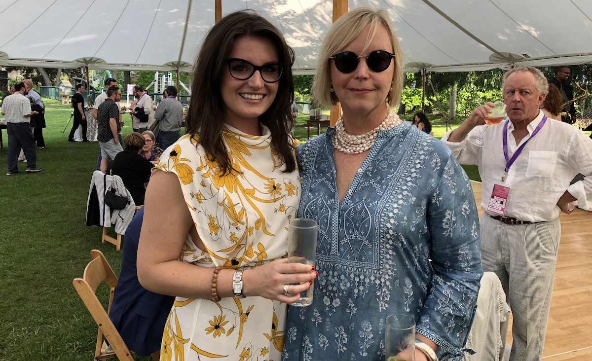 Kaitlyn Vickery&nbsp;and board trustee&nbsp;Annie Selke.