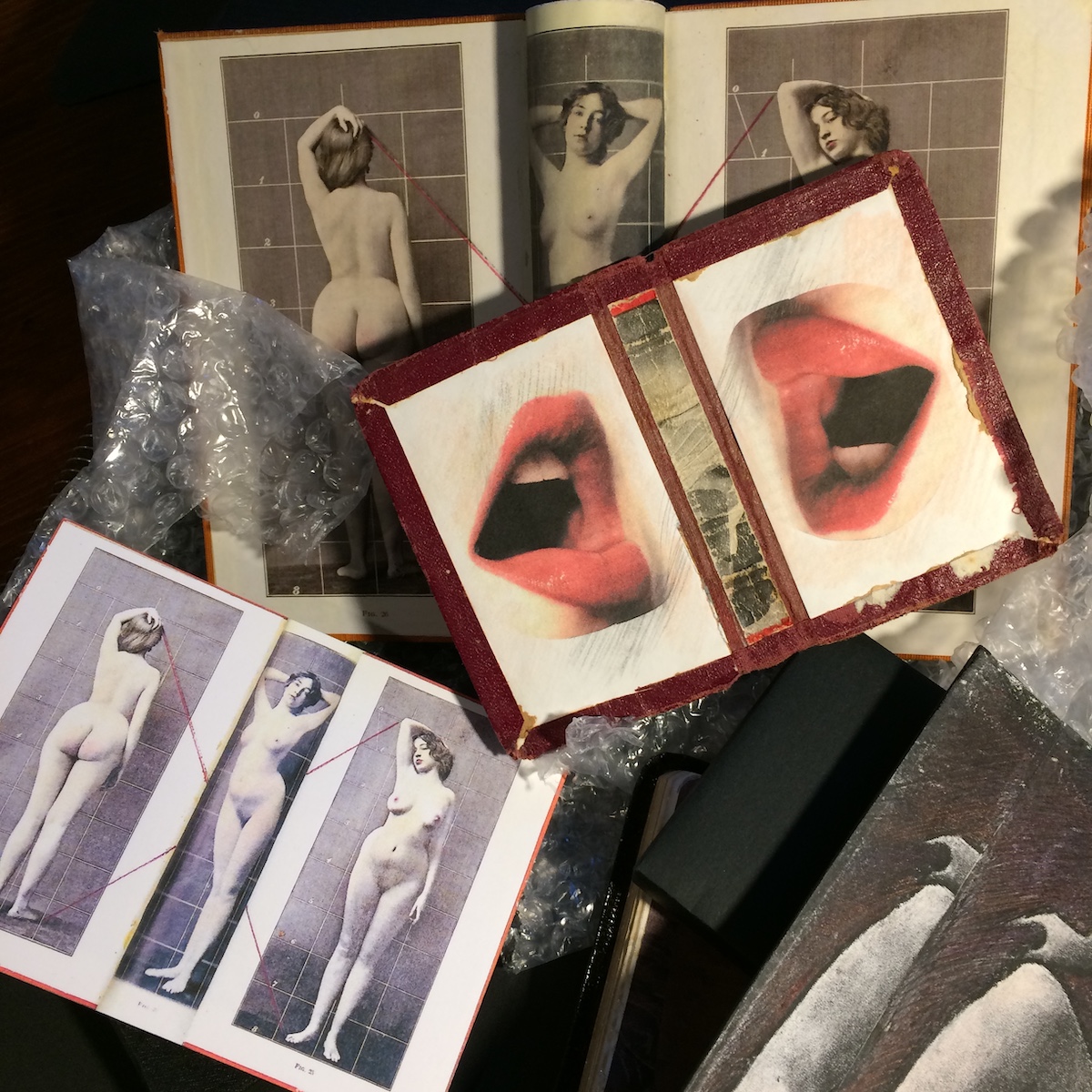Packing up for "New Nudes." Shown:&nbsp;"Three Graces" and "Lip Service"
