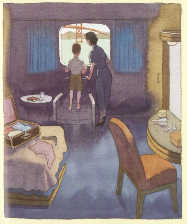 James McMullan, 2014. Illustration for&nbsp;Leaving China: An Artist Paints His World War II Childhood&nbsp;by James McMullan. Watercolor on paper. Collection of the artist. Image &copy; James McMullan. All rights reserved.