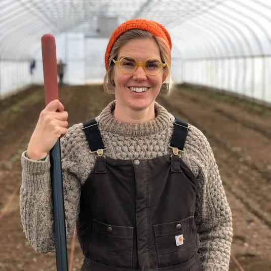 Tiny Hearts Head Flower Farmer and dahlia whisperer Jenny Elliot