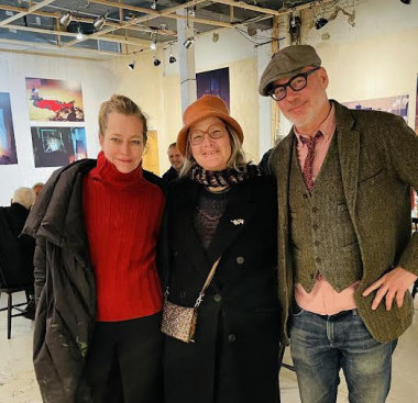 Artists&nbsp;Charlotta Janssen, Sandra Koponen, and photographer Shannon Greer