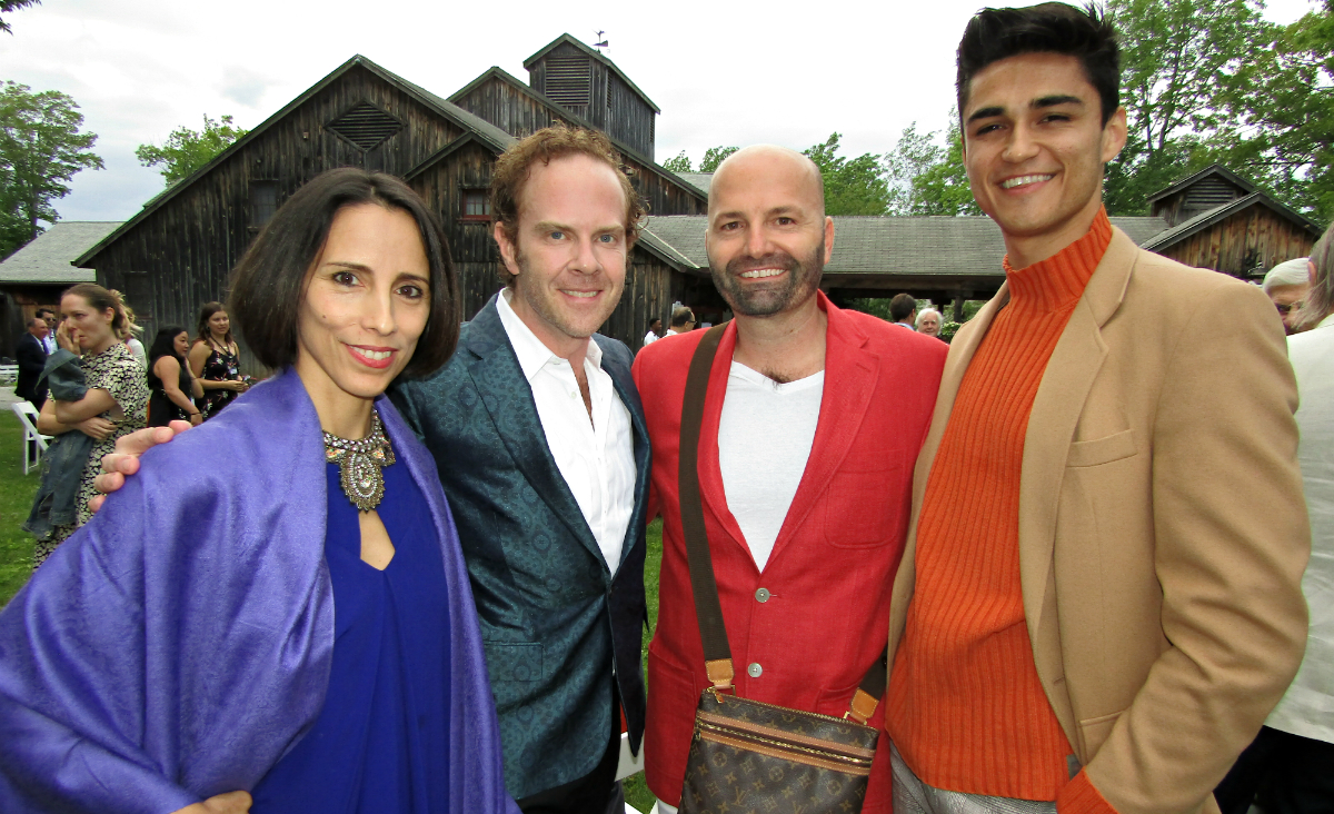 This year&#39;s Jacob&#39;s Pillow Dance Award winner Annabelle Lopez Ochoa with choreographer Matthew Neenan,&nbsp;Michael Nickerson Rossi and Chad Allen Ortiz.