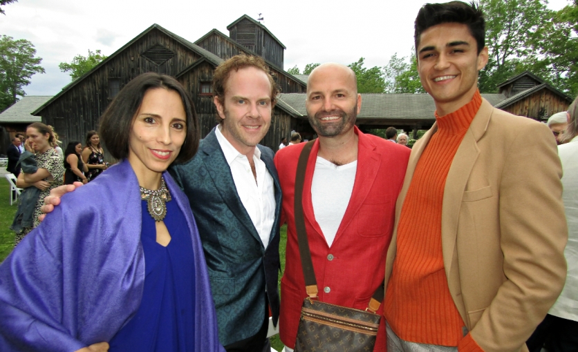 The 2019 Jacob's Pillow Dance Award winner Annabelle Lopez Ochoa with choreographer Matthew Neenan, Michael Nickerson Rossi and Chad Allen Ortiz at the Pillow gala The 2019 Jacob's Pillow Dance Award winner Annabelle Lopez Ochoa with choreographer Matthew Neenan, Michael Nickerson Rossi and Chad Allen Ortiz at the Pillow gala