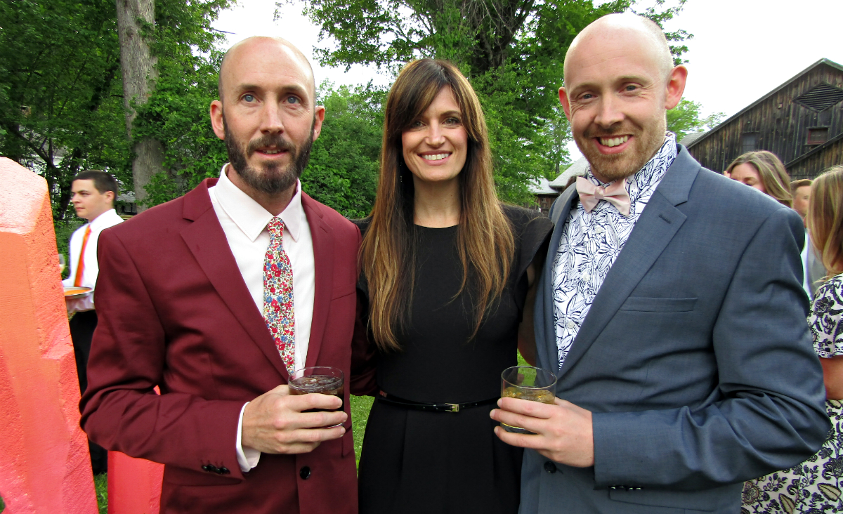 Gala committee member Nathan Hanford, Lauren Ferin&nbsp;and Jed Thompson