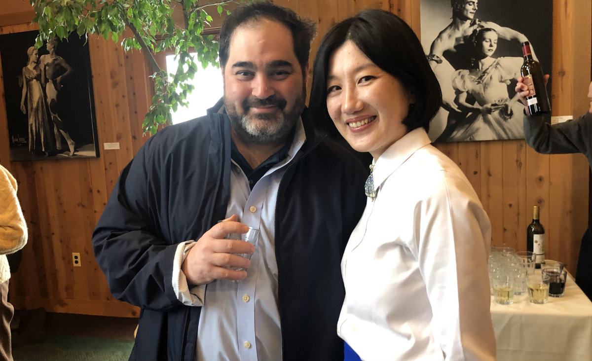 Louis Venturelli of Millerton and Executive Director Sonja Kostich.