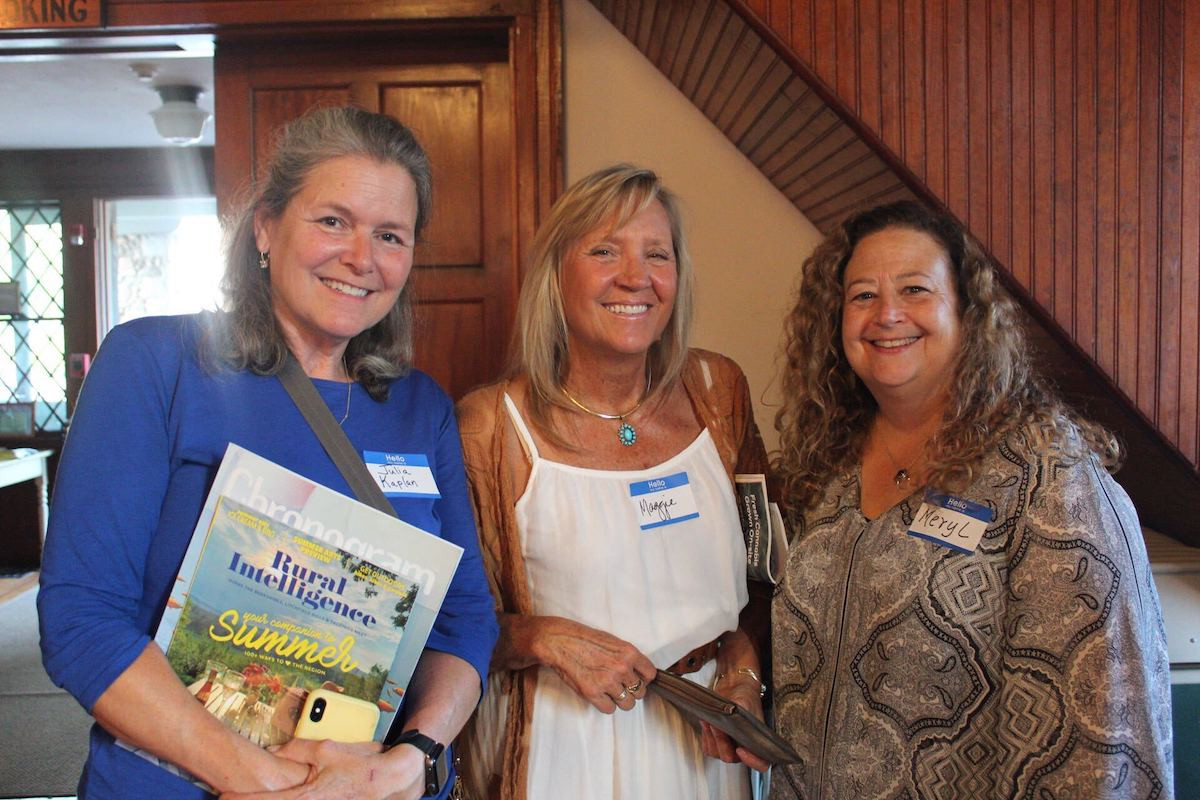 Photographer Julia Kaplan;&nbsp;Maggie Mitchell, an artist; and Meryl Perrotta, director of Advent House