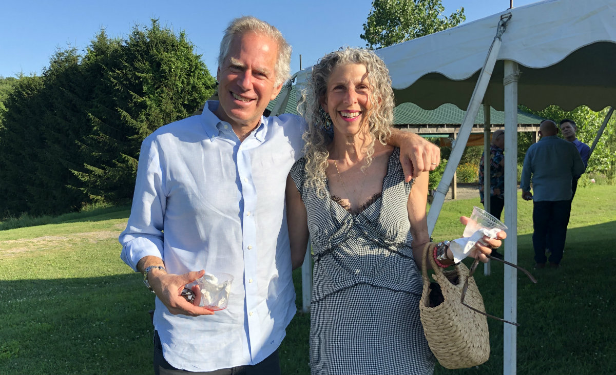 David Adler, who served on the dinner committee, and Rise Van Doosselaere David Adler, who served on the dinner committee, and Rise Van Doosselaere