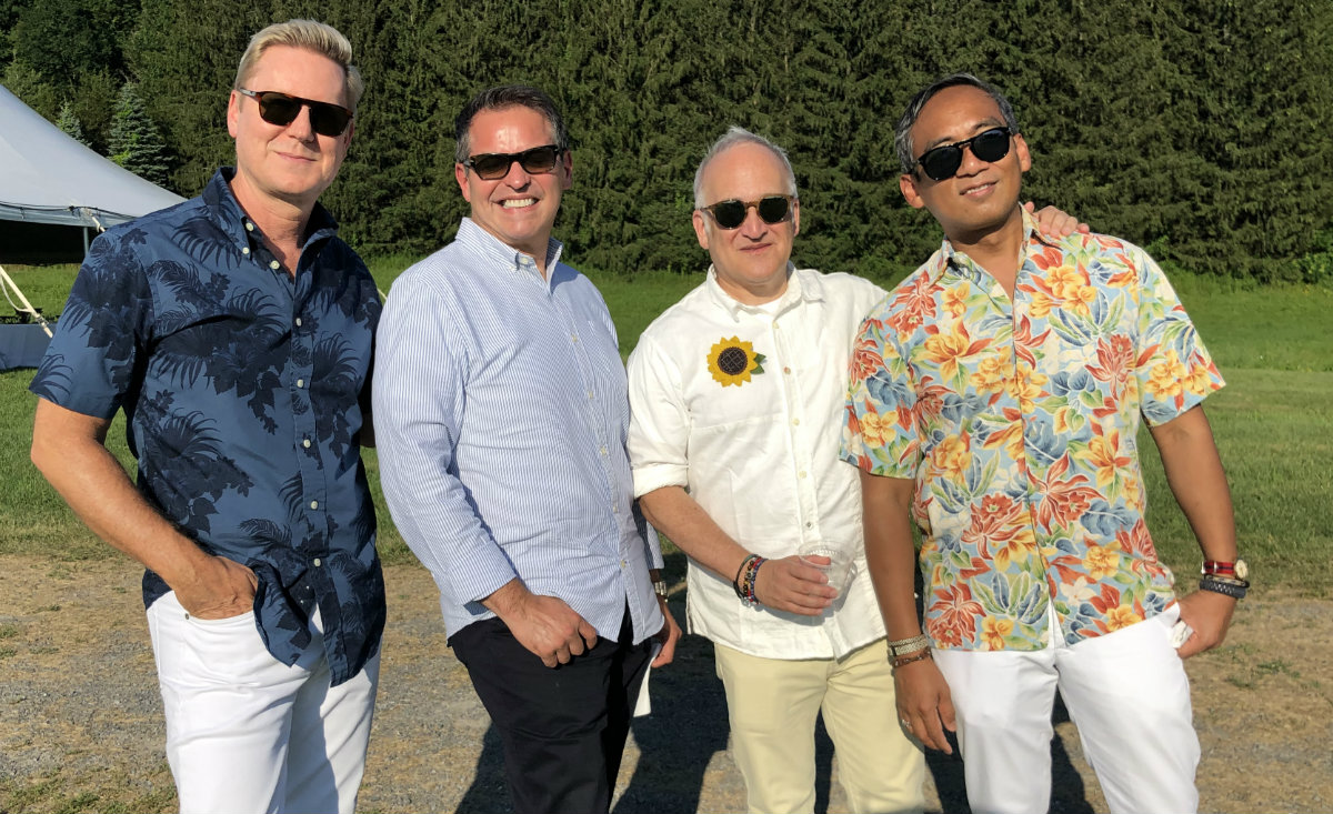 Steven Fordyce, Victory Jimeniz, board member Howard Pulchin, and Joerel Ramos Steven Fordyce, Victory Jimeniz, board member Howard Pulchin, and Joerel Ramos