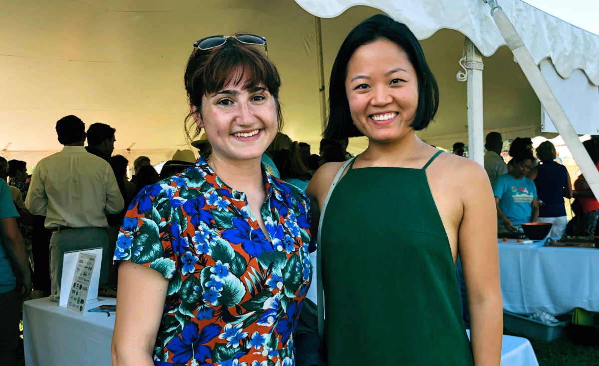 Kate Snider, manager of the West Taghkanic Diner, and Laura Choi of Wally Farms Kate Snider, manager of the West Taghkanic Diner, and Laura Choi of Wally Farms