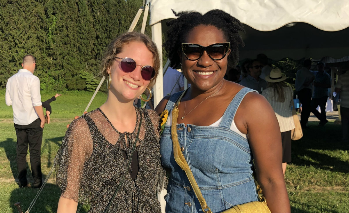 Nell Wachsberger and board member Courtney Archer-Buckmire Nell Wachsberger and board member Courtney Archer-Buckmire