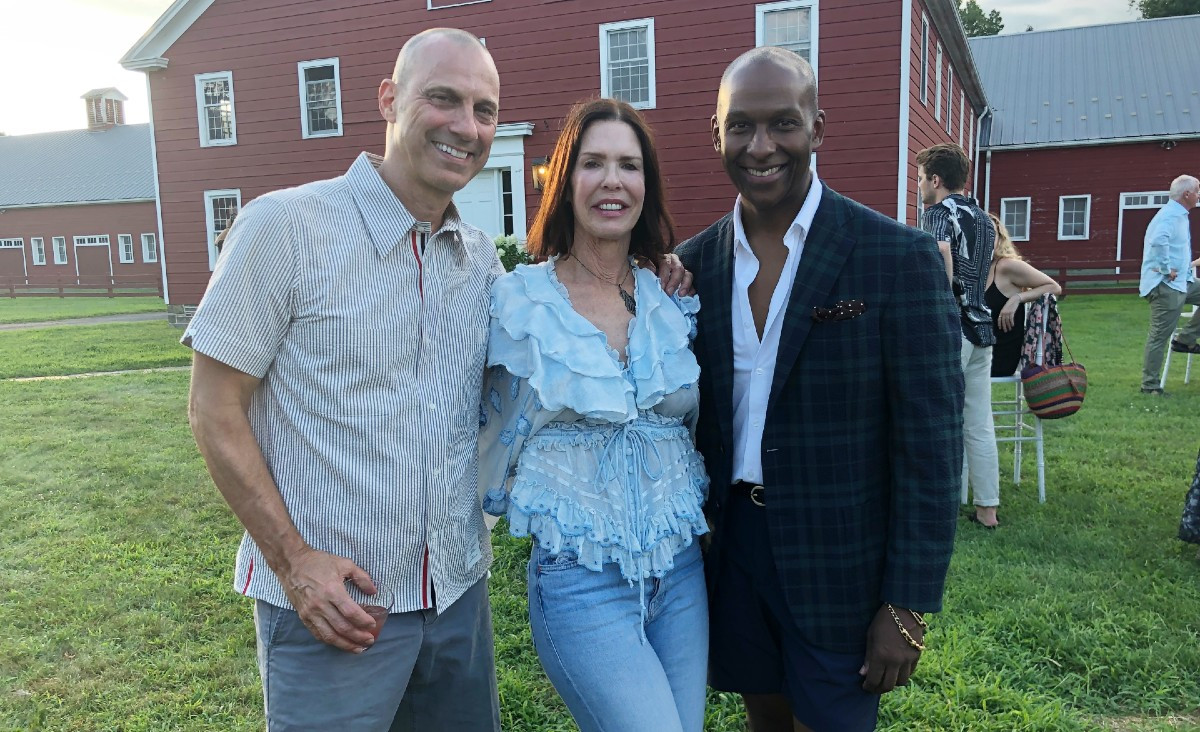 Gary and Leslie Katz, with Robert Fuller