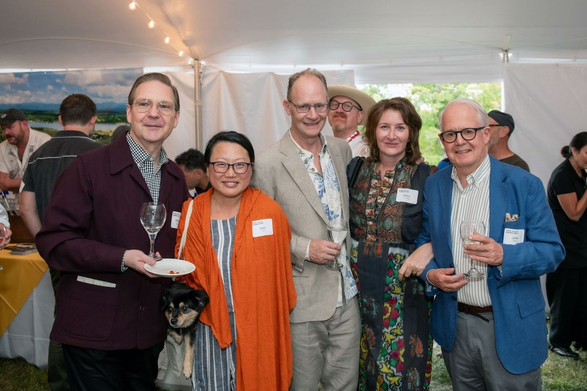 William Stover, Jean Shin, Tom Campbell, Ellen Harvey, and John Prince. - Oxygen House Photo