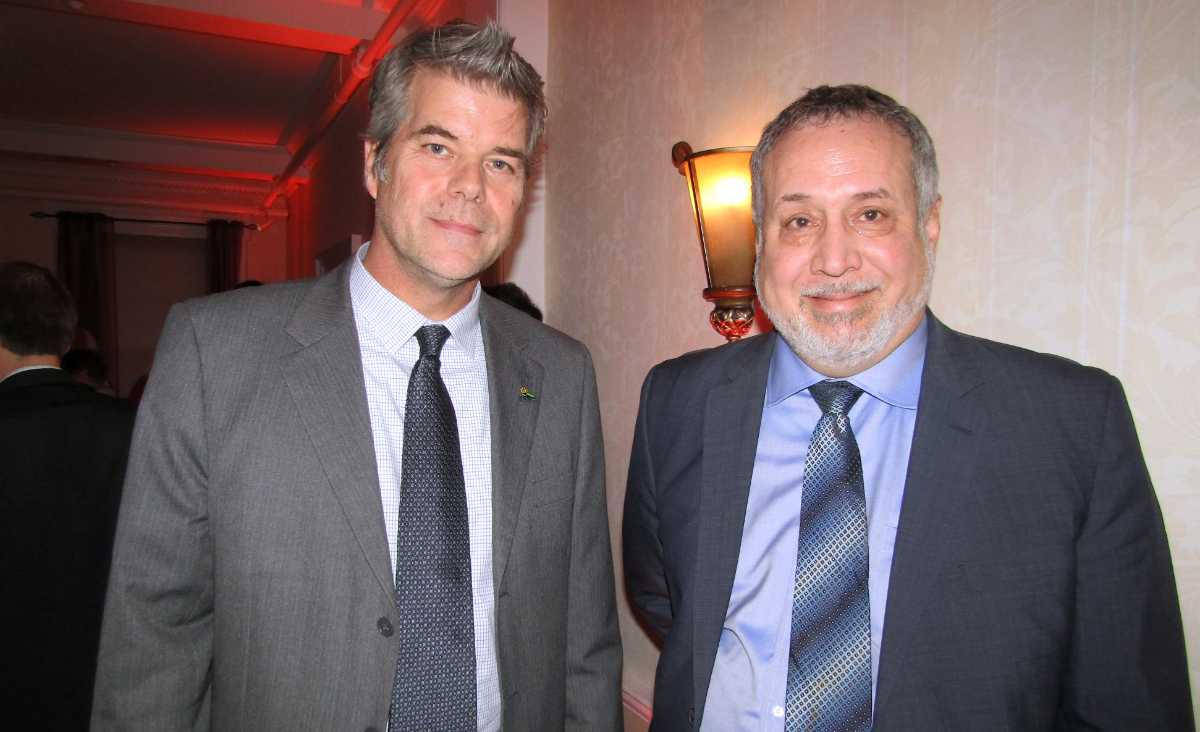 Kids' Place board president Timothy Gallagher and Peter Lopenzina, both from underwriter Hillcrest Educational Centers Kids' Place board president Timothy Gallagher and Peter Lopenzina, both from underwriter Hillcrest Educational Centers