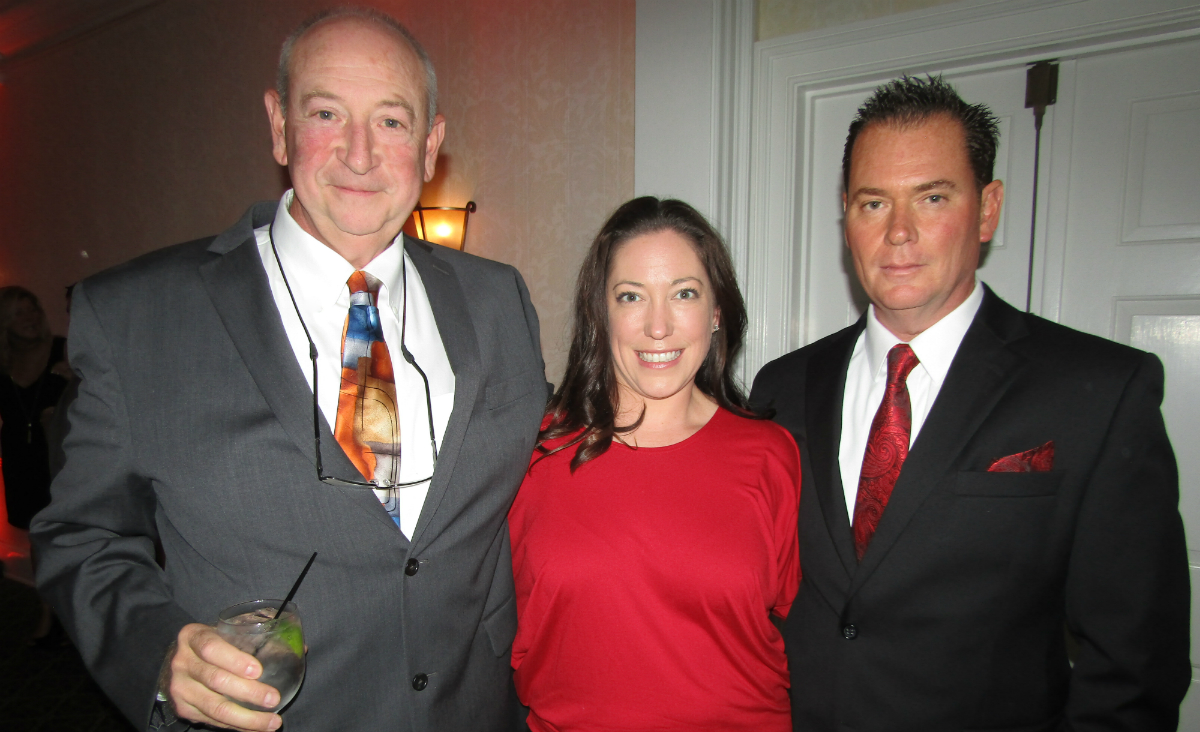 Board member Steve Murdock with Ashley and Bob Johnson of Martino Glass Board member Steve Murdock with Ashley and Bob Johnson of Martino Glass