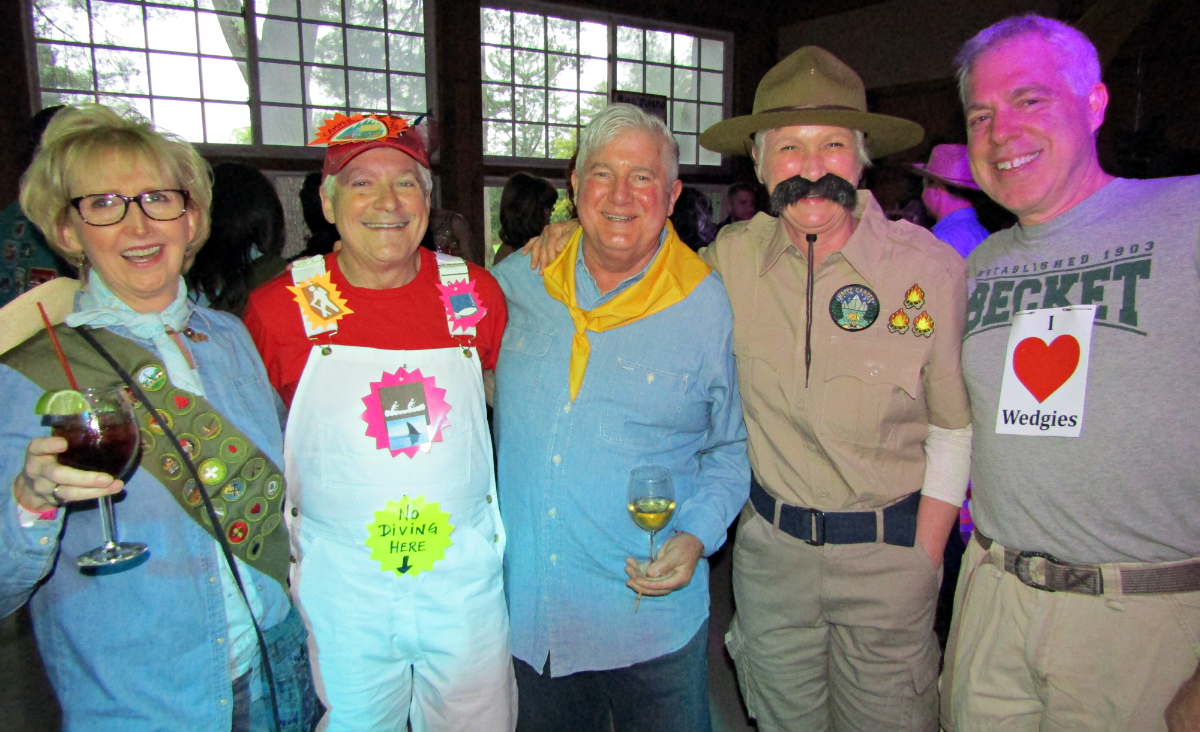 Peggy Rivers, IS183 board president&nbsp;Andy Foster,&nbsp;Van Shields, and&nbsp;Caitlin and&nbsp;Seth Nash