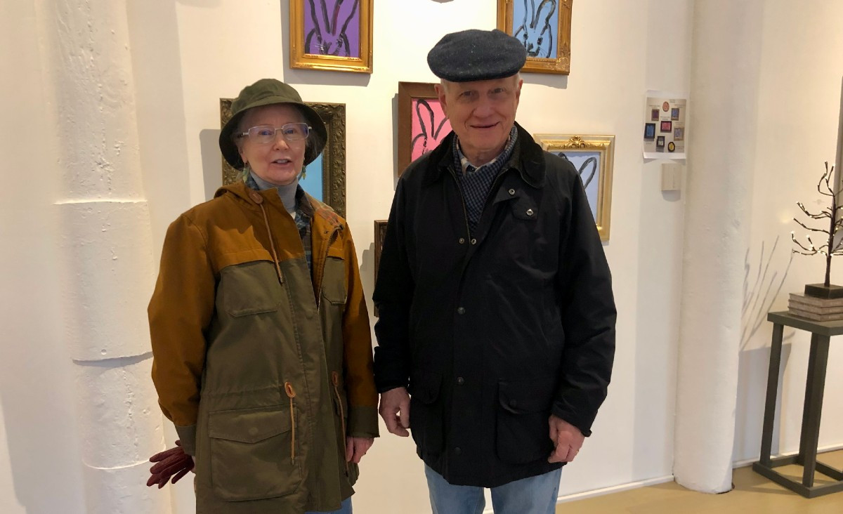 Artist Joanna Klain and Jim Bechtel