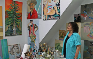 kolbert in her studio