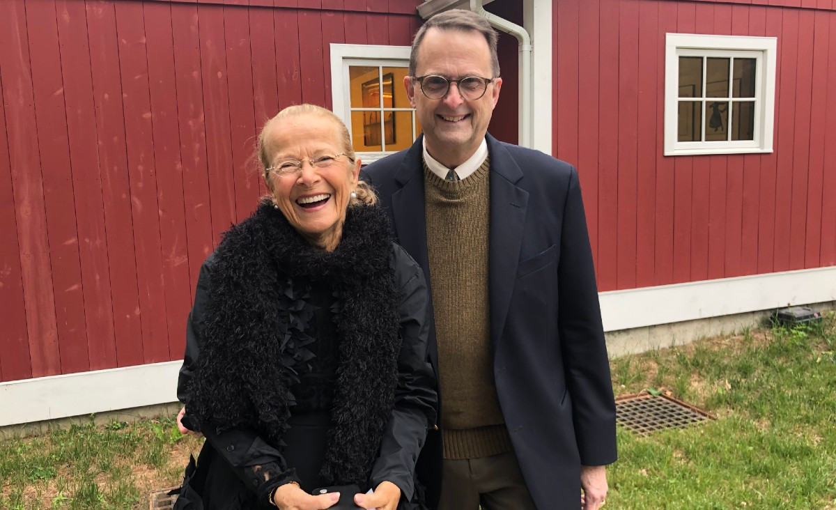 Nancy Kalodner, trustee emerita and gala chair 1990-2000, and David Dashiell