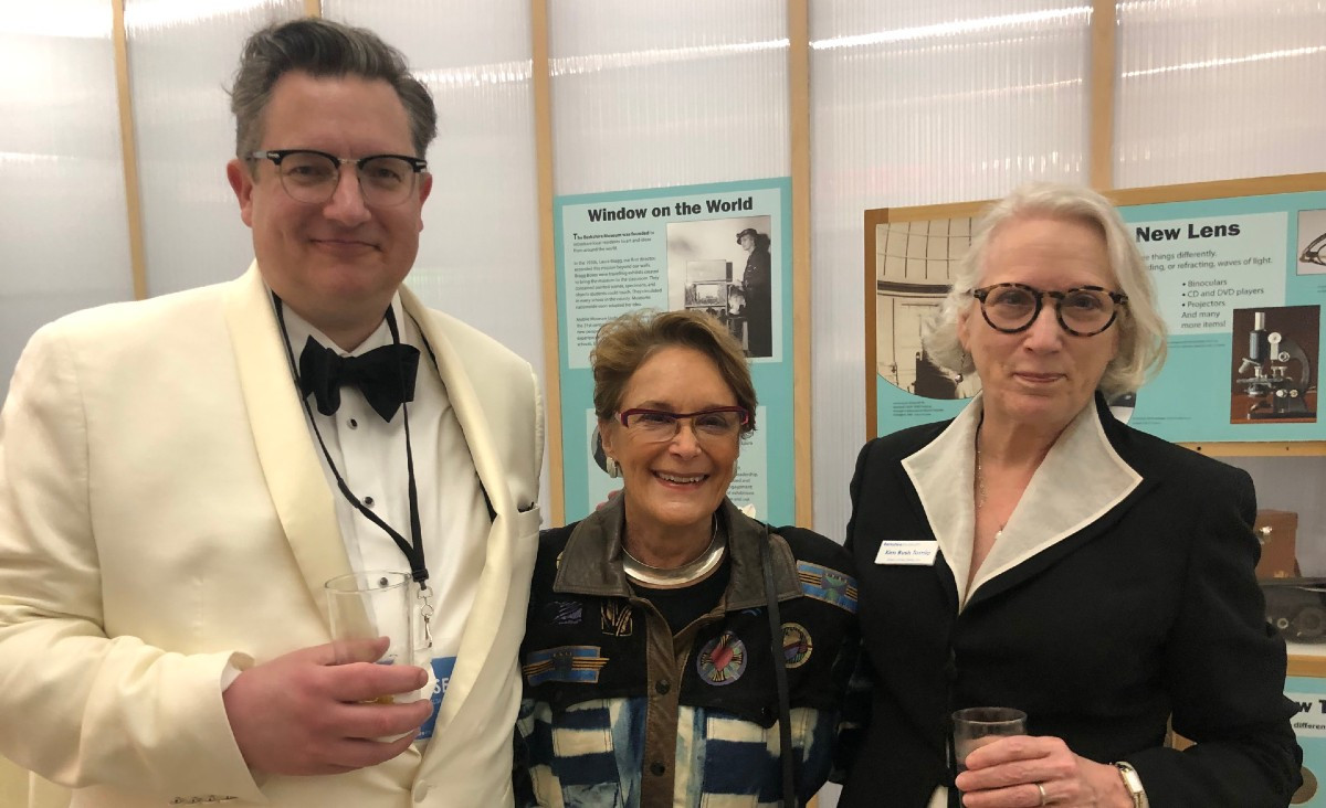 Jesse Kowalski, who recently joined the museum as chief curator; Wendy Kaplan, and Kim Bush Tomio, the musuem&#39;s executive director