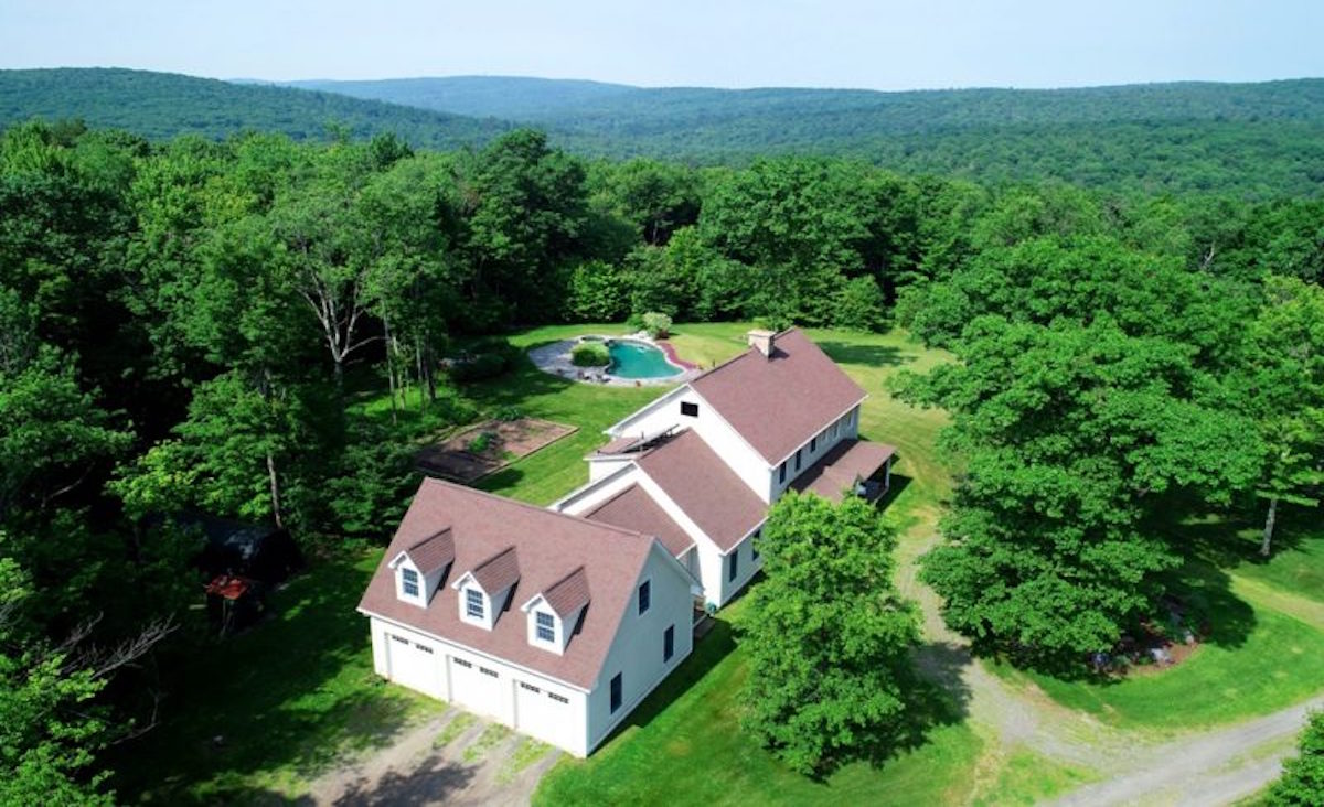 On 44 acres with mountain views