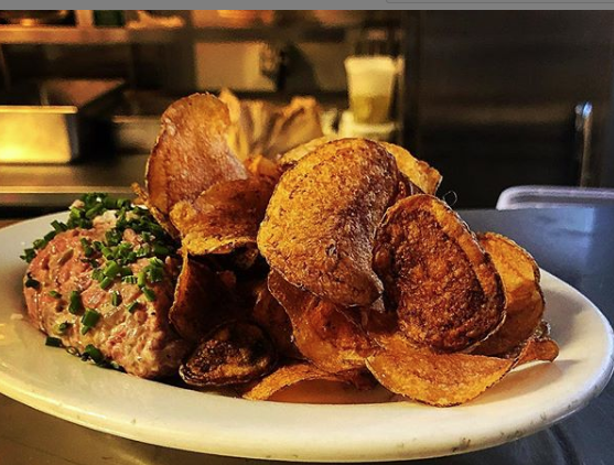 Tartare and chips