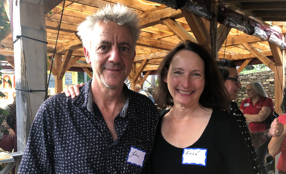 John Lawson and Aimee Michel, who teaches theater arts at Simon&#39;s Rock at Bard College