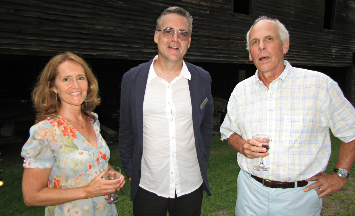Pascale Caligari, board president Paul Cassidy and Jeff Caligari