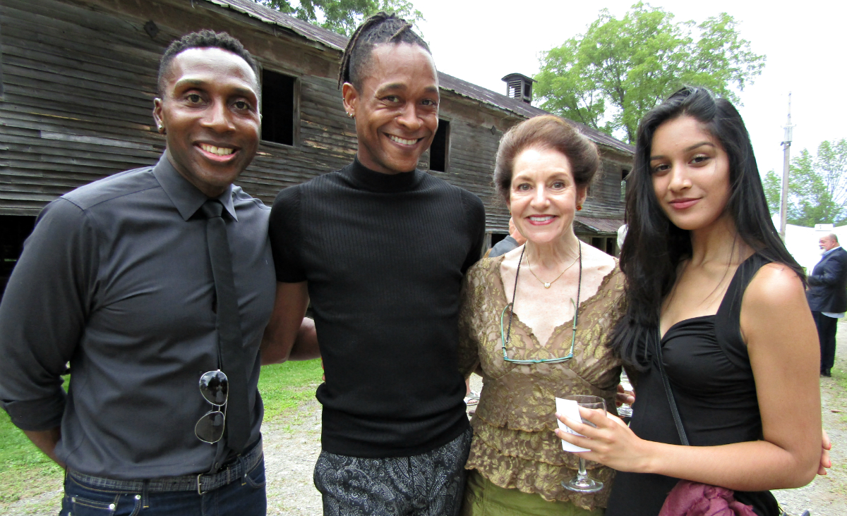 John Campbell, Jonathan Kitt, board member Rae Gilson and Rebecca Ghanie