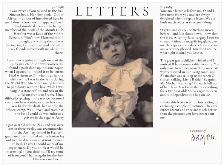 Project Memoir example