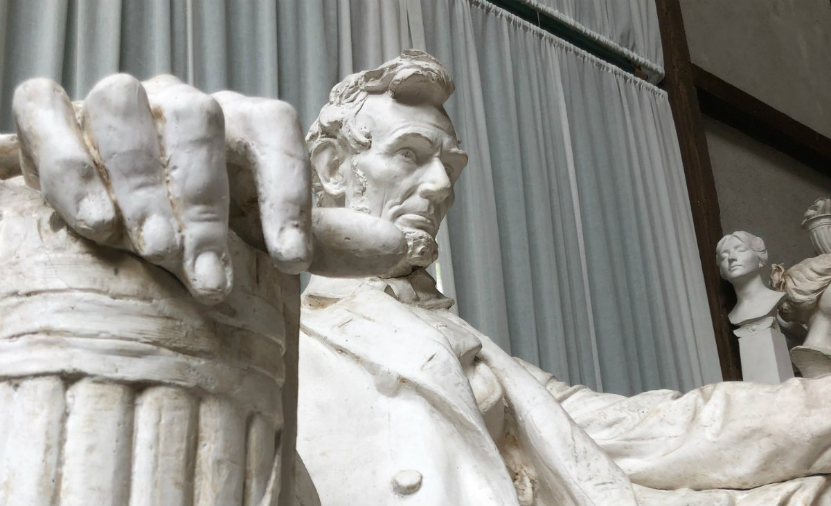 The benefit&#39;s fundraiser was a raffle for a trip to the Lincoln Memorial and other historic sites in Washington, D.C. and a signed copy of Monument Man: The Life and Art of Daniel Chester French"&nbsp;by Lincoln historian, Harold Holzer.