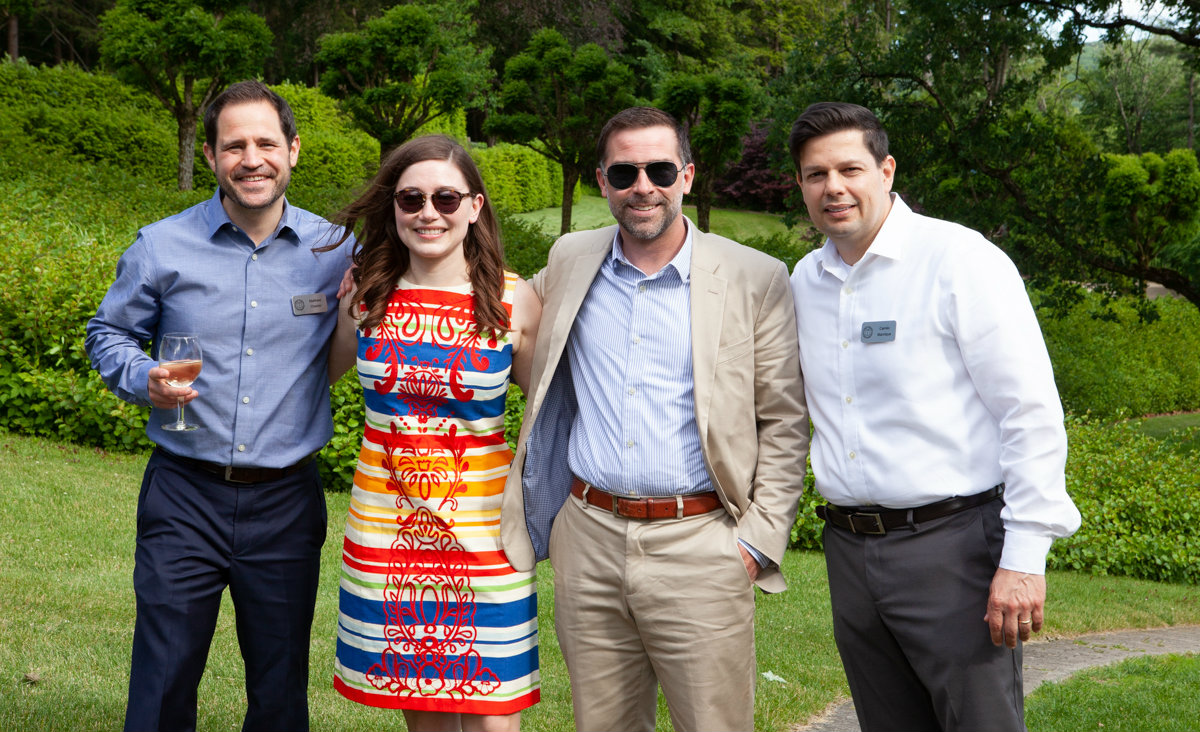 LitNet Boad Member Matt Chester, Shawnee Hess Tannenbaum, Greyock Federal Credit Union&#39;s Mike Dupont, LitNet Board Member Camilo Manrique