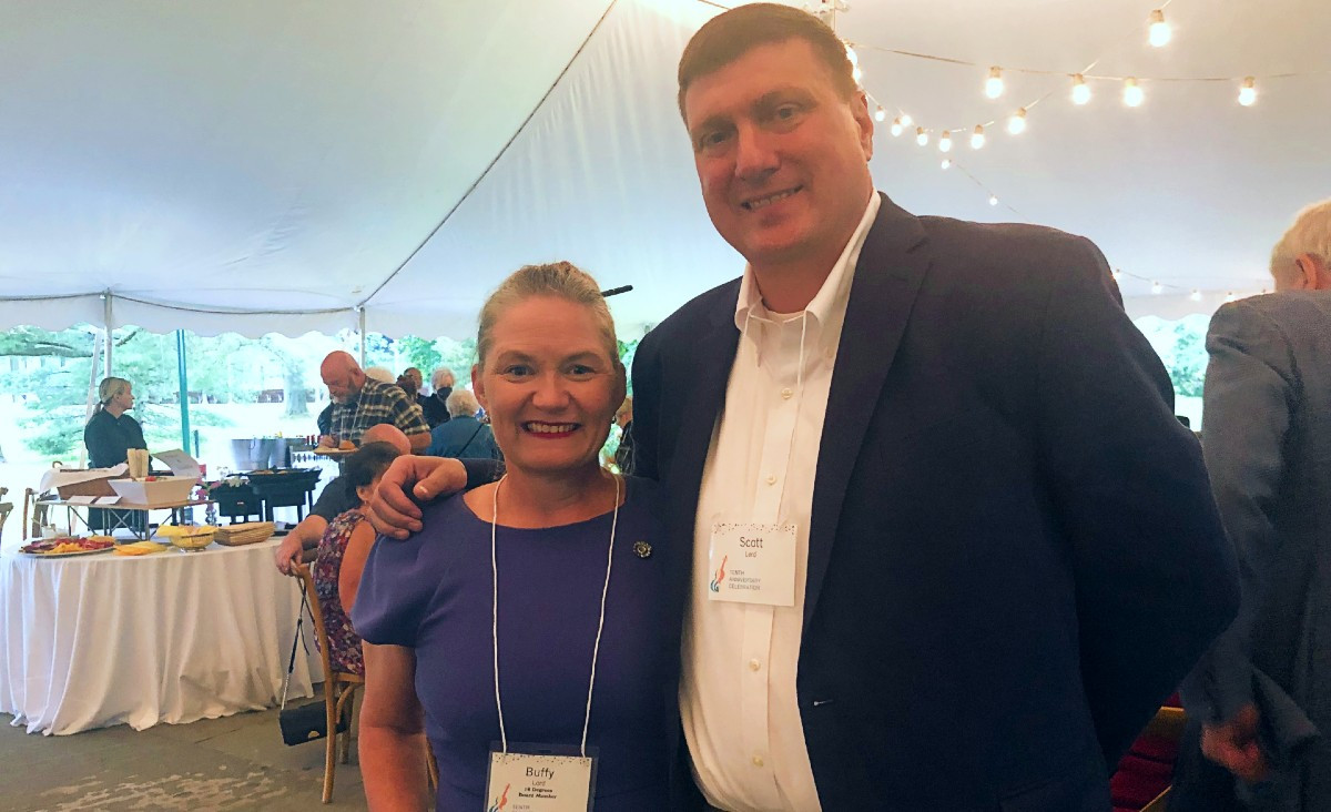 Buffy D. Lord, attorney and chair of 18 Degrees board of directors, and Scott Lord Buffy D. Lord, attorney and chair of 18 Degrees board of directors, and Scott Lord