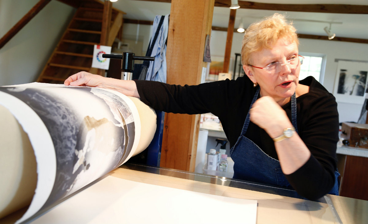 Printmaker Louise Kalin, Tivoli. Photo: Seeger Solutions Printmaker Louise Kalin, Tivoli. Photo: Seeger Solutions