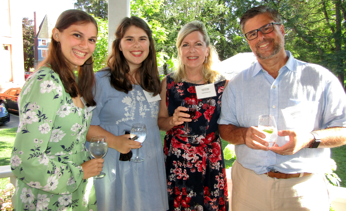 Victoria and Eliza Grisanti, Suzanne Fawbush and Chris Grisanti