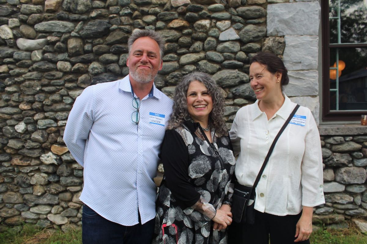 Chronogram Media&#39;s Editorial Director Brian K. Mahoney&nbsp;and Publisher and CEO Mara Projansky flank Lisa Green, editor of Rural Intelligence