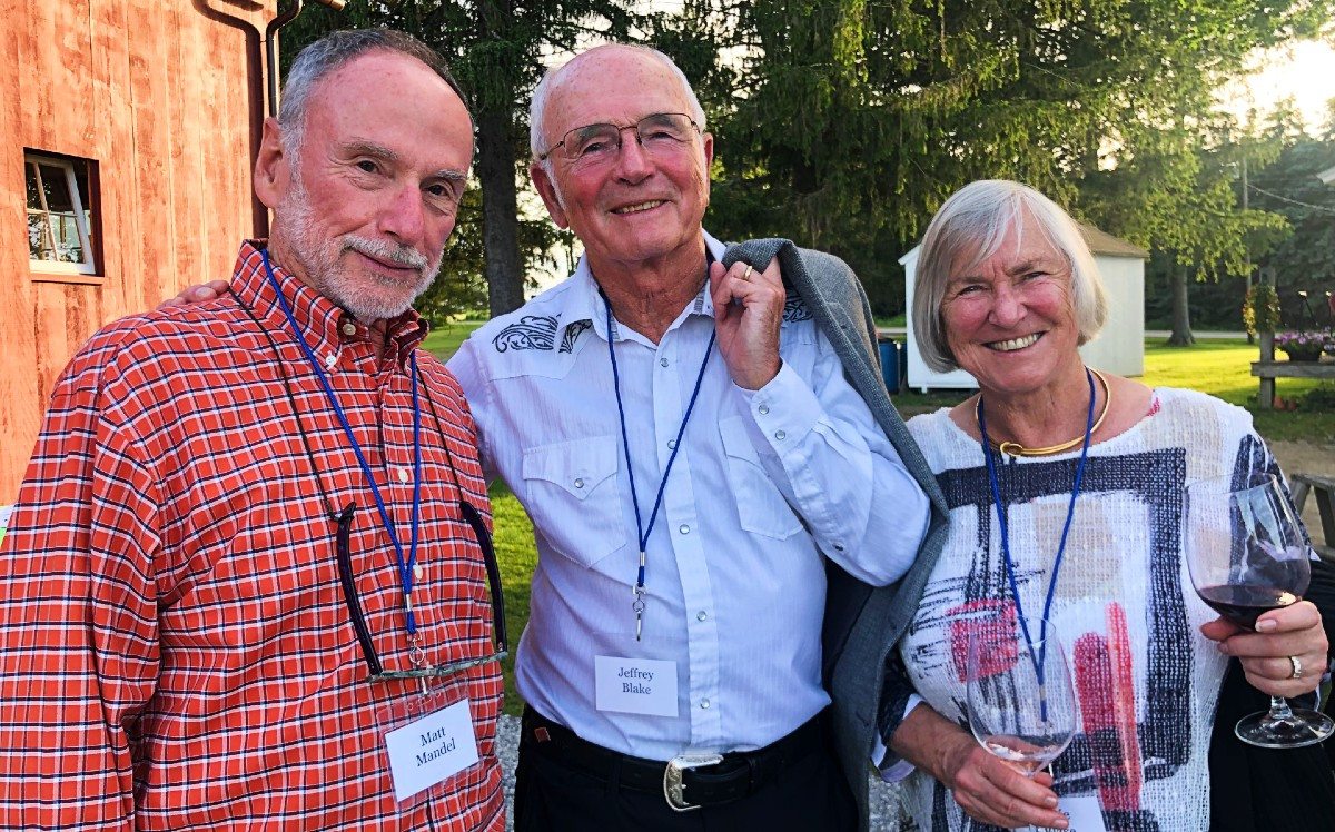 Founding board members Matt Mandel, M.D. and Jeffrey Blake, and Julie Blake