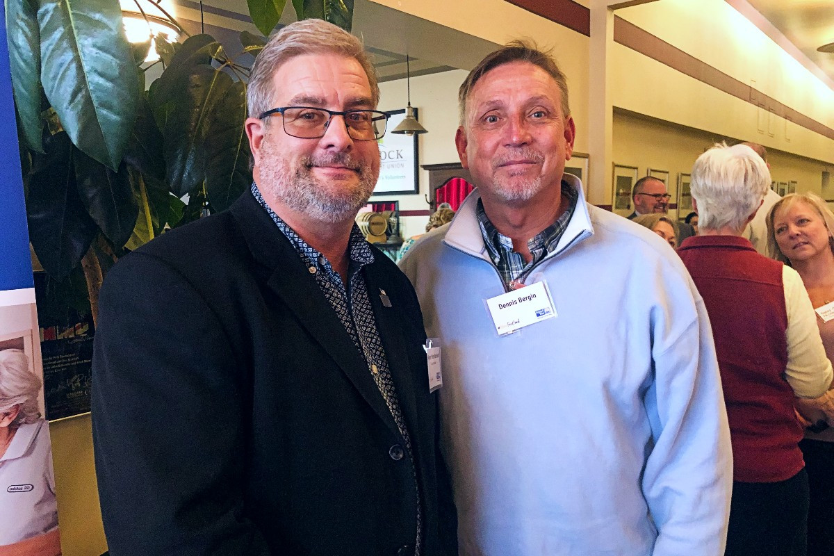 Pittsfield Mayor Pete Marchetti and Dennis Bergin
