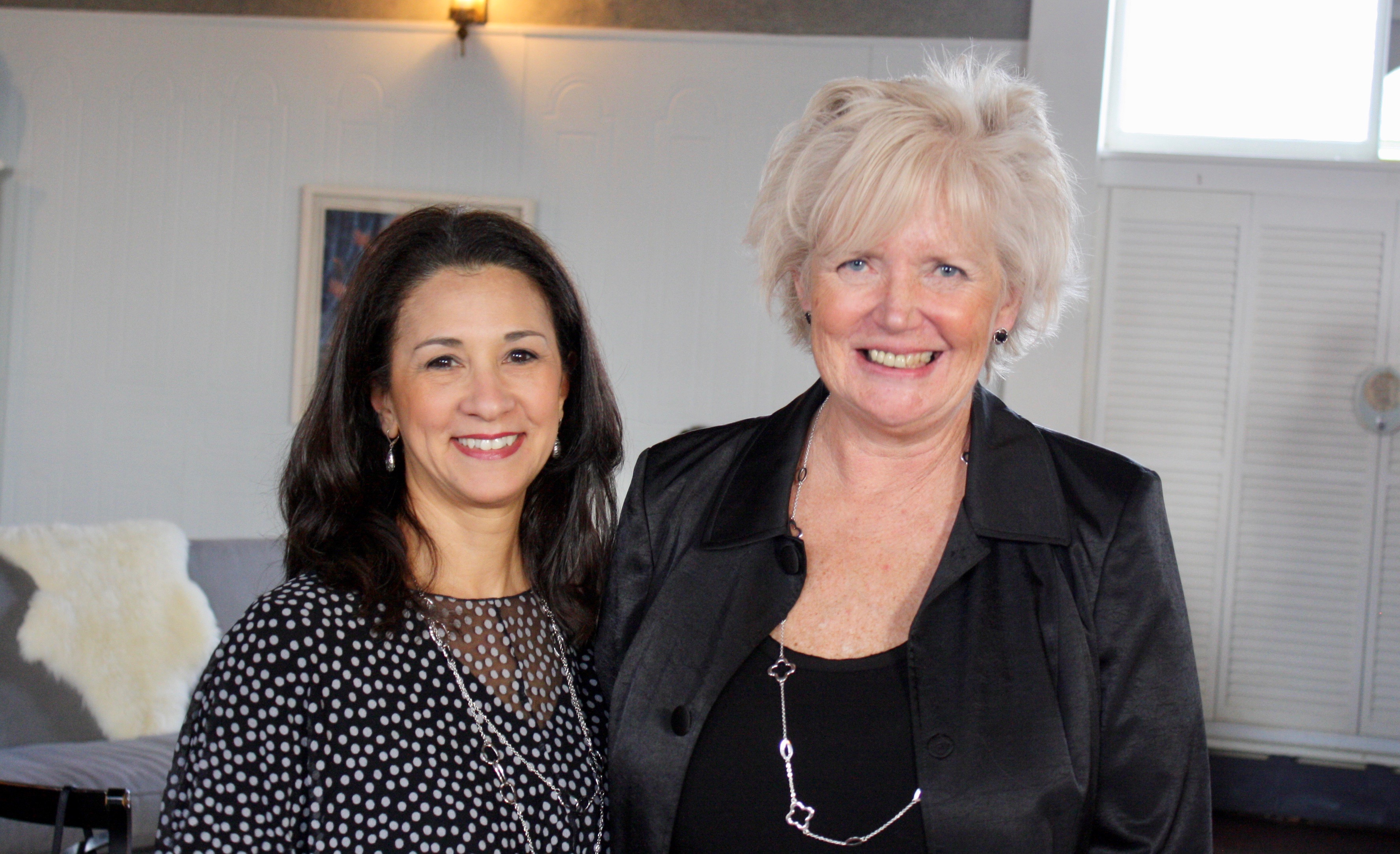 Dr. Maria Suttmeier&nbsp;and fellow co-founder of the Hudson Children&#39;s Book Festival, prolific&nbsp;youth literacy educator Lisa Dolan.&nbsp;