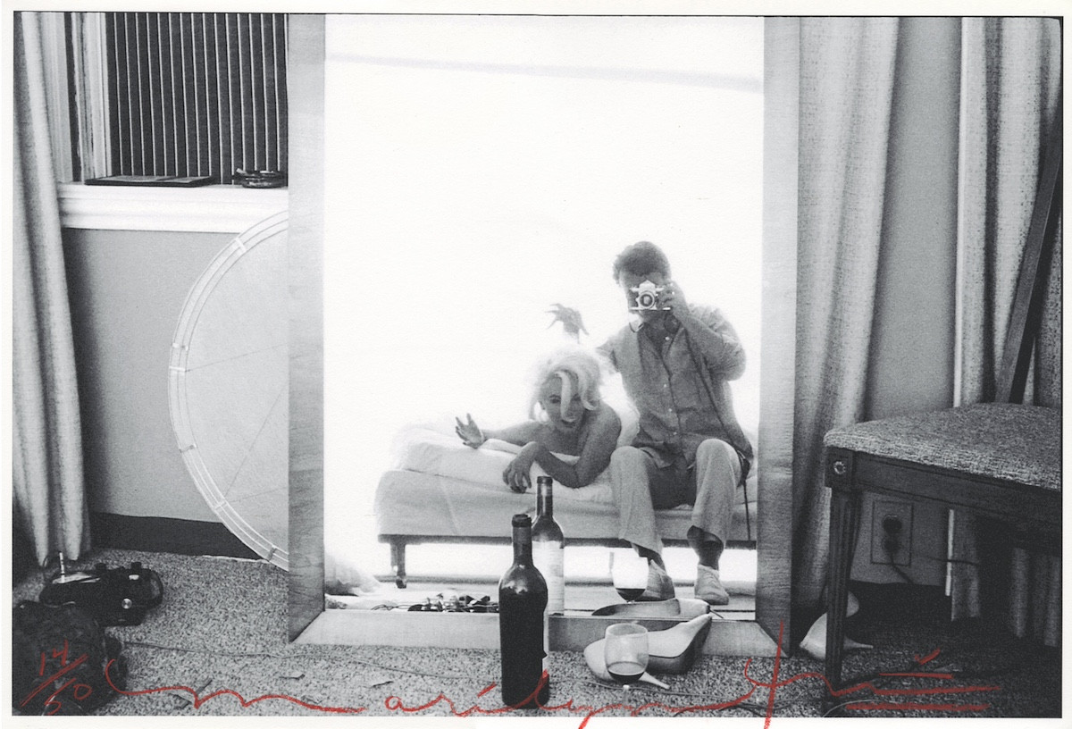 "Marilyn and Bert in the Mirror," 1962. 12.5"x18.5" Photograph. Archival pigmen print. Signed by artist.&nbsp;Image courtesy Sohn Fine Art.