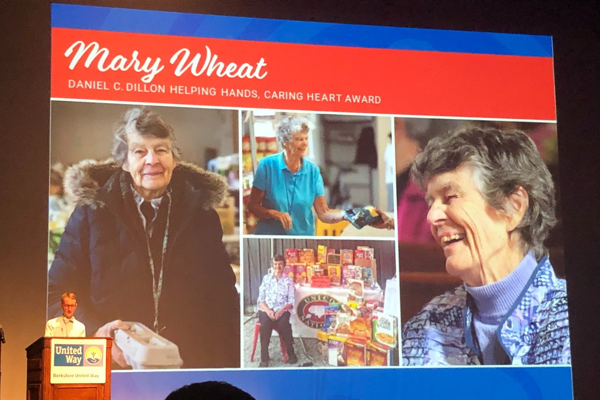 Mary Wheat was honored as the&nbsp;recipient of the Daniel C. Dillon Helping Hands, Caring Heart Award.