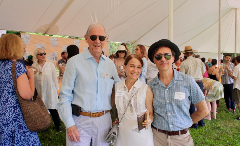 Olana trustee Rick McCarthy, Despina Leandrou and Michael Lauditi